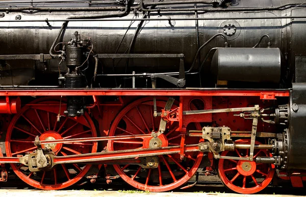 鉄道の蒸気機関車 — ストック写真