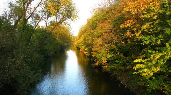 Vista Pittoresca Bellissimo Paesaggio Autunnale — Foto Stock