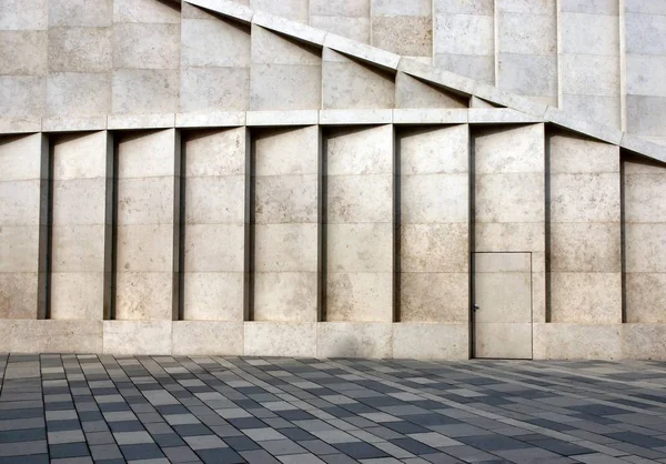 Moderne Fassade Mit Tür — Stockfoto