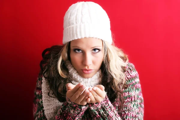 Holiday Portrait Beautiful Woman — Stock Photo, Image