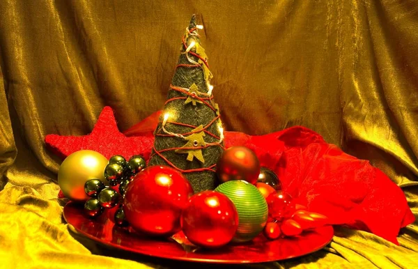 Festői Kilátás Karácsonyi Ünnep Dekoráció — Stock Fotó