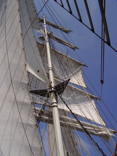 Scenic View Sail Boat Details — Stock Photo, Image