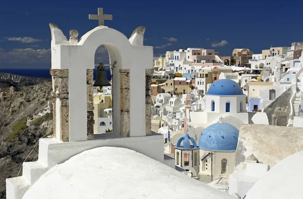 Kostely Oia Santorini — Stock fotografie