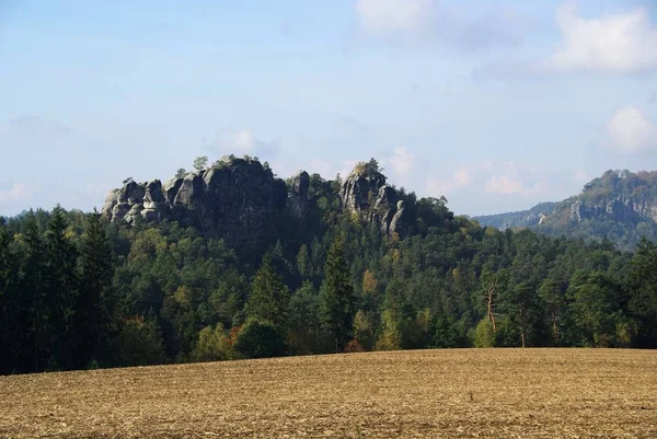 Скелястий Пейзаж Геологія Пісковиків — стокове фото