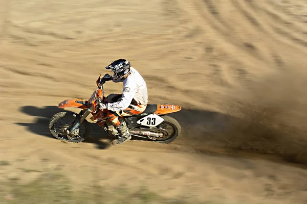 Motocross Bicicleta Corrida — Fotografia de Stock