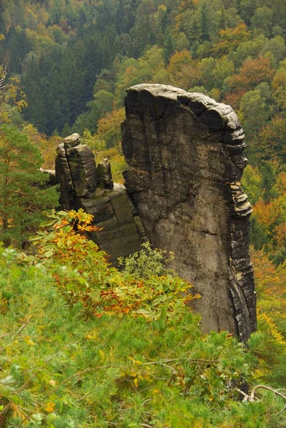 Felsformationen Aus Sandstein Naturlandschaft — Stockfoto