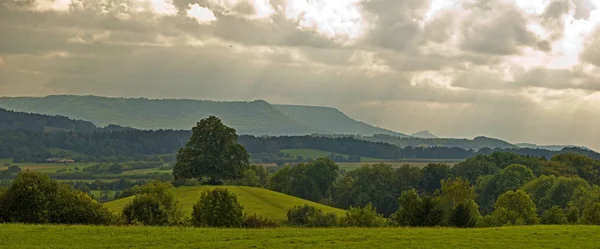 Vue Alteburg Sud Aux Hautes Coutumes Bord Albe Swabien — Photo