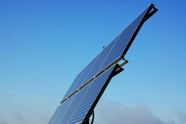 Células Solares Energia Elétrica Proteção Climática — Fotografia de Stock