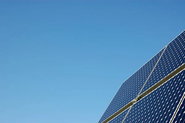 Células Solares Protección Del Clima Energía Eléctrica — Foto de Stock