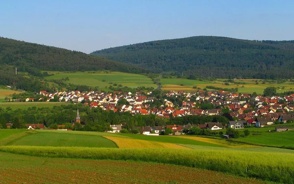 Malerischer Blick Auf Die Ländliche Dorflandschaft — Stockfoto