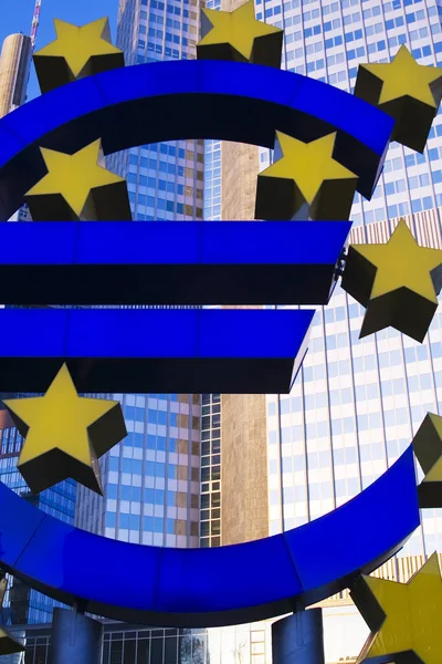 Vista Del Signo Del Euro — Foto de Stock