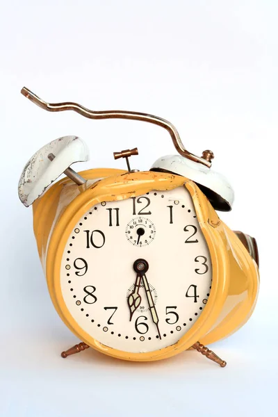 Alarm Clock Isolated White Background — Stock Photo, Image