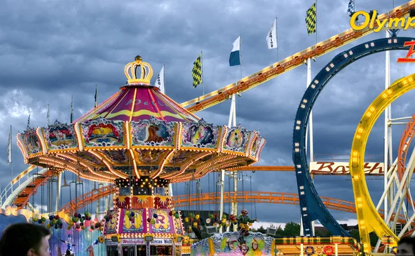 Carrusel Disfrute Parque Atracciones —  Fotos de Stock