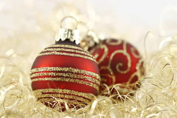 クリスマスボールの休日の装飾の近景 ロイヤリティフリーのストック写真
