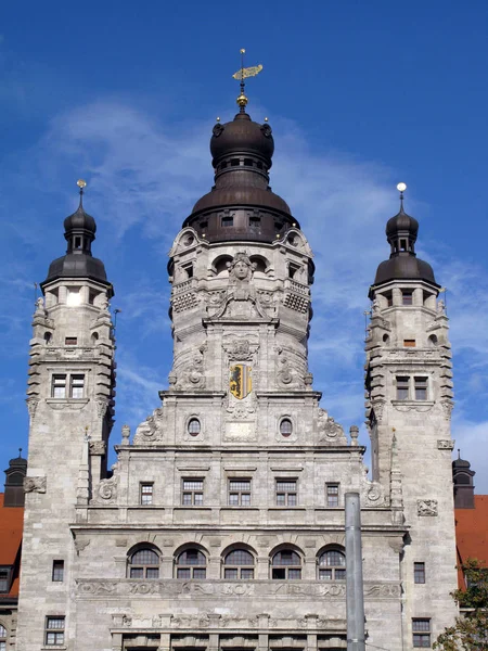 Δημαρχείο Στο Leipzig — Φωτογραφία Αρχείου