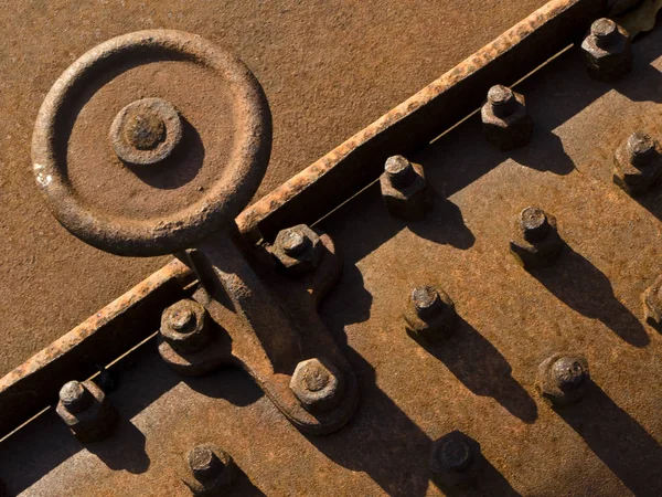 Antiguo Fondo Industrial Oxidado — Foto de Stock