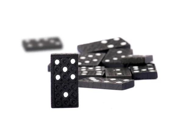 Domino Spel Dominospel Bitar — Stockfoto