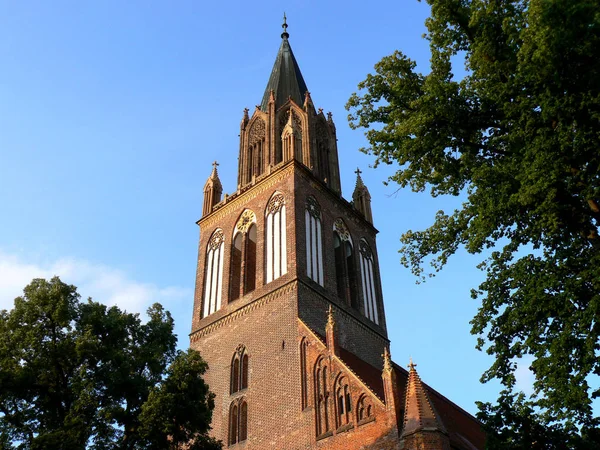 Die Marienkirche War Die Hauptpfarrkirche Der Stadt Neubrandenburg Mecklenburg Vorpommern — Stockfoto