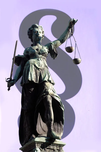 Themis Σύμβολο Δικαιοσύνης Και Δικαίου — Φωτογραφία Αρχείου