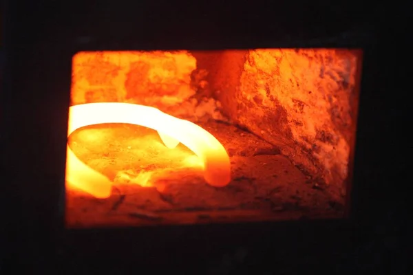 铁在火中 — 图库照片