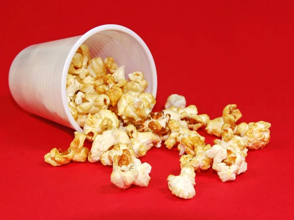 Popcorn Tilltugg Till Film — Stockfoto