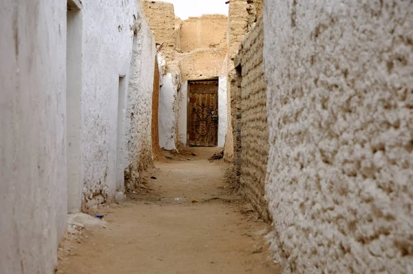 Ruelle Dans Les Ghadames Vieille Ville — Photo