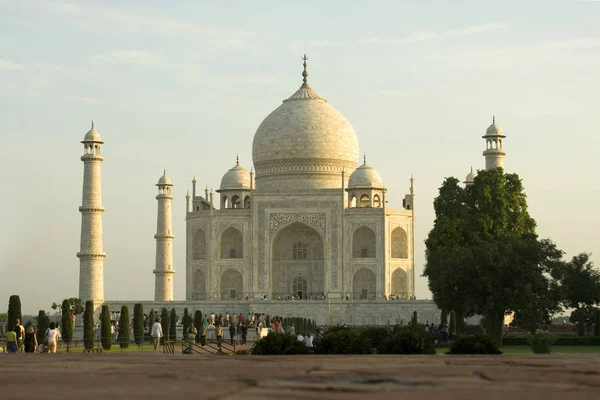 Slavný Taj Mahal Mauzoleum Agra Indie — Stock fotografie