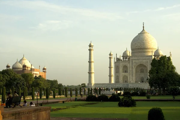 Mausoléu Taj Mahal Famoso Agra Índia — Fotografia de Stock