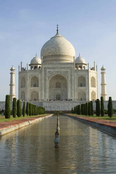 Słynne Mauzoleum Tadź Mahal Agra Indie — Zdjęcie stockowe