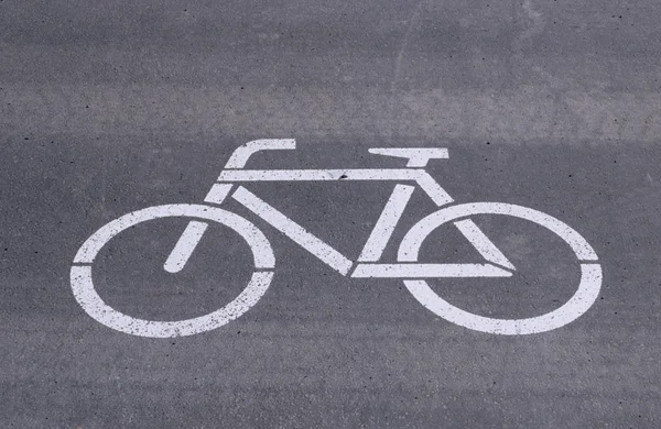 Bicycle Sign Road — Stock Photo, Image