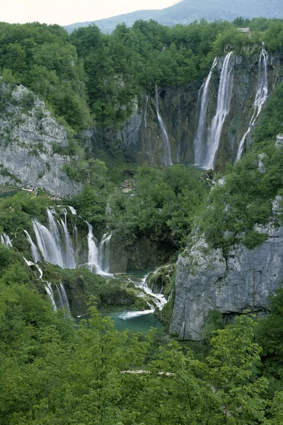 Corso Acqua Naturale Cascata — Foto Stock