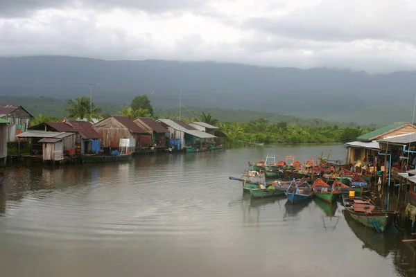 Desa Nelayan Asia — Stok Foto