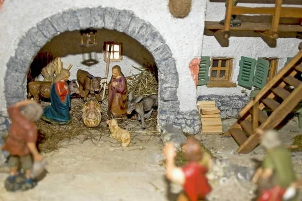 Γραφική Θέα Της Χριστουγεννιάτικης Διακόσμησης Διακοπών — Φωτογραφία Αρχείου
