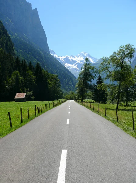 Panoramisch Uitzicht Prachtig Landschap Met Bergketen — Stockfoto