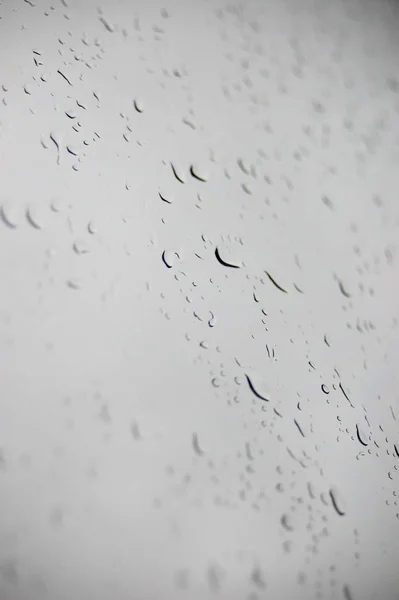 Капли Дождя Стекло — стоковое фото