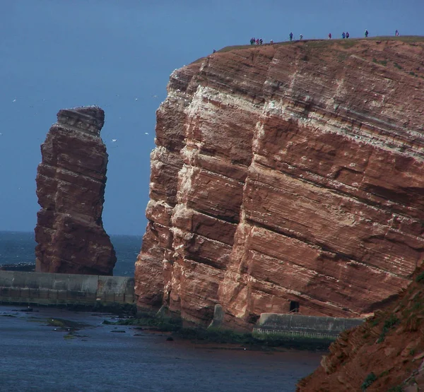 Βράχια Κιμωλία Του Rgen Ρίχνονται Στη Θάλασσα — Φωτογραφία Αρχείου