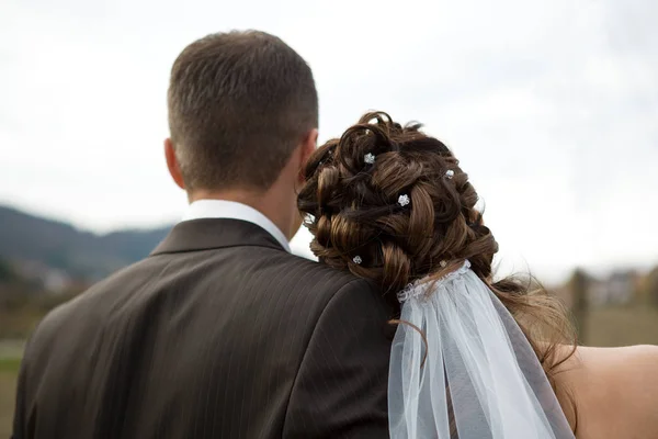 Braut Und Bräutigam Hochzeitskonzept — Stockfoto