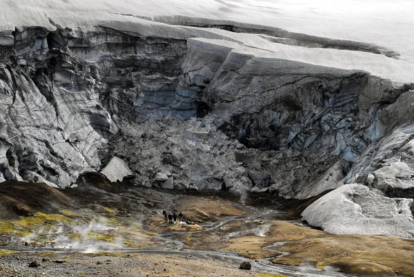 Ghiacciai Prima Delle Grotte Ghiaccio Crollate Nell Anniversario Della Morte — Foto Stock