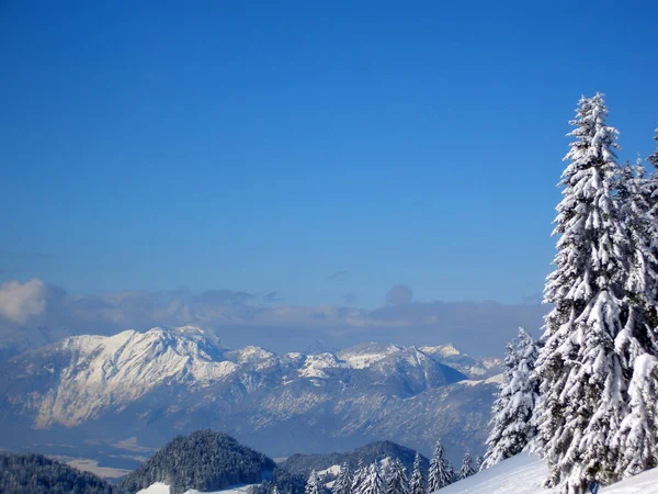 Vista Las Hermosas Montañas Los Alpes — Foto de Stock