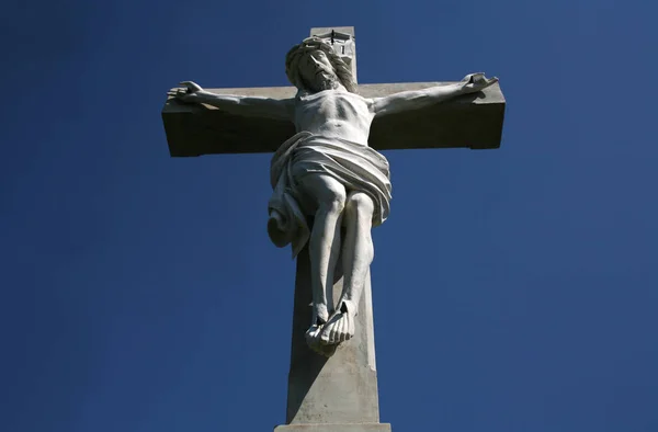 Estatua Jesus Christ Ciudad London Tierra Firme —  Fotos de Stock
