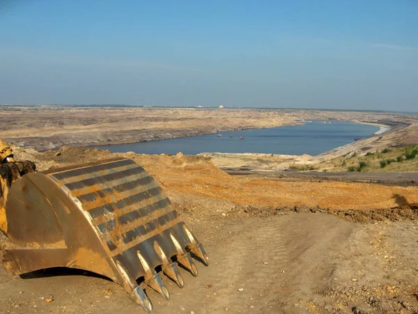 Vista Del Lago Sal Desierto — Foto de Stock