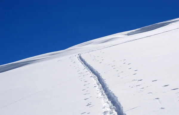 Pista Esqui Neve — Fotografia de Stock
