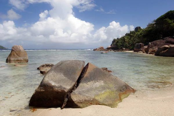 Seychely Indický Oceán Mahe Ostrov Výhledem Ostrov Eden — Stock fotografie