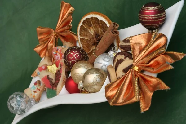 Cottura Dolci Biscotti Natale — Foto Stock
