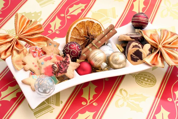 Baking Sweet Christmas Cookies — Stock Photo, Image