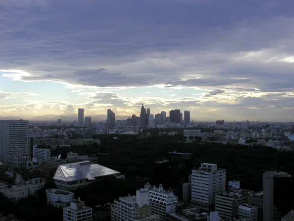 Vista Panorâmica Majestosa Cidade Urbana — Fotografia de Stock