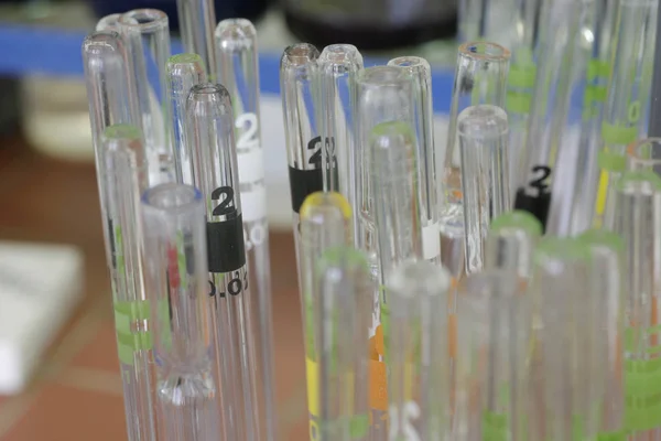 Glass Pipettes Laboratory — Stock Photo, Image