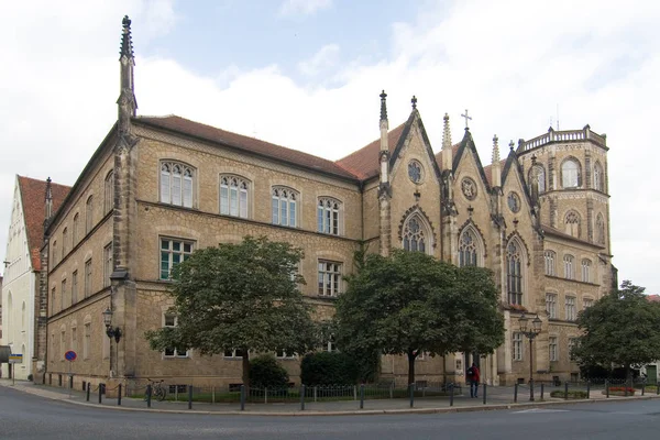 Malebný Pohled Krásnou Středověkou Architekturu Katedrály — Stock fotografie