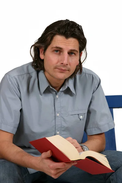 Man Book — Stock Photo, Image