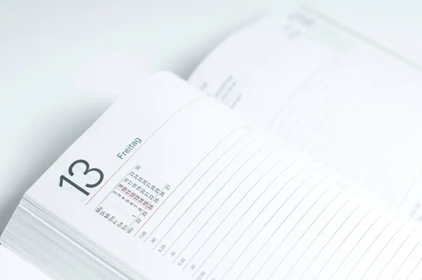 Kalendář Plánovač Organizátor Dne — Stock fotografie